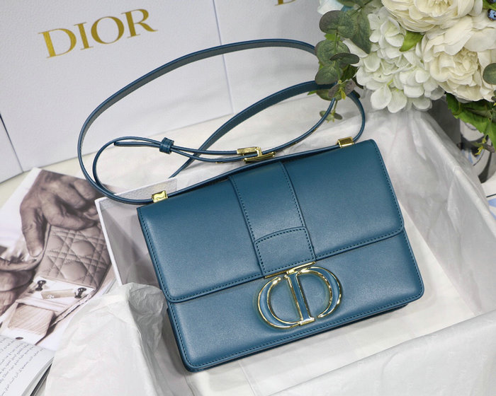 Dior 30 Montaigne Calfskin Bag Blue M9030