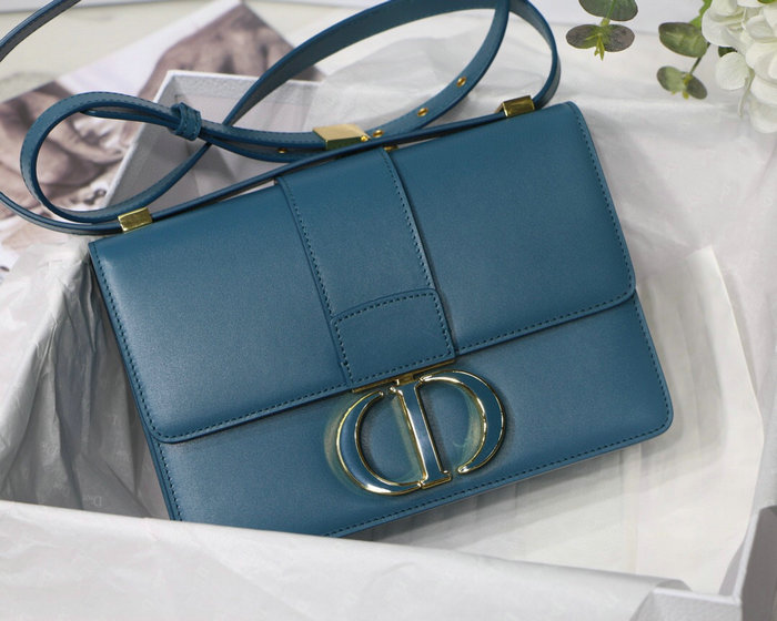 Dior 30 Montaigne Calfskin Bag Blue M9030