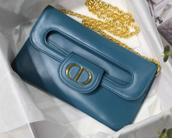 Dior Medium Diordouble Bag Blue M8018