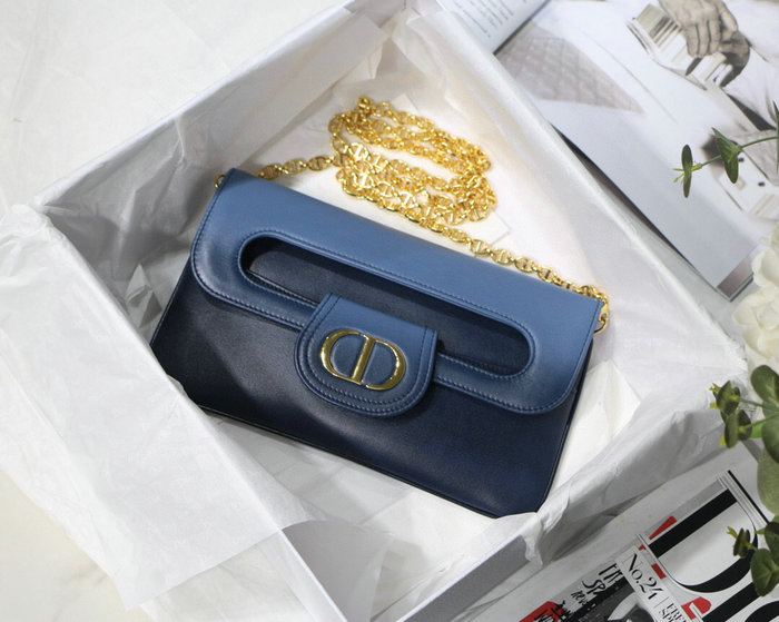 Dior Medium Diordouble Bag Deep Blue M8018