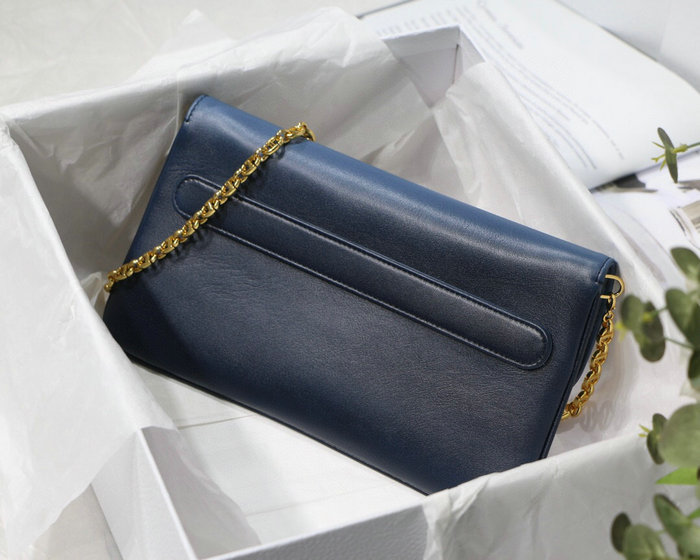 Dior Medium Diordouble Bag Deep Blue M8018