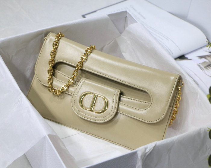 Dior Medium Diordouble Bag White M8018