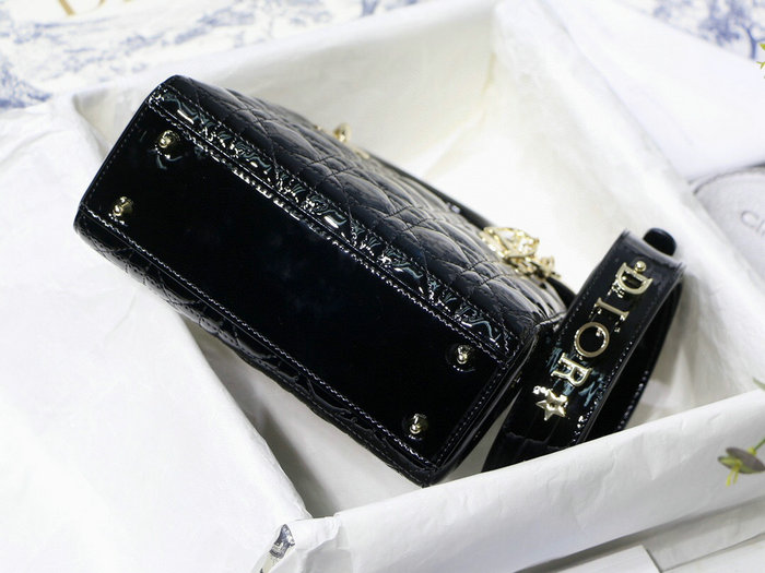 My Lady Dior Patent Bag Black M8001