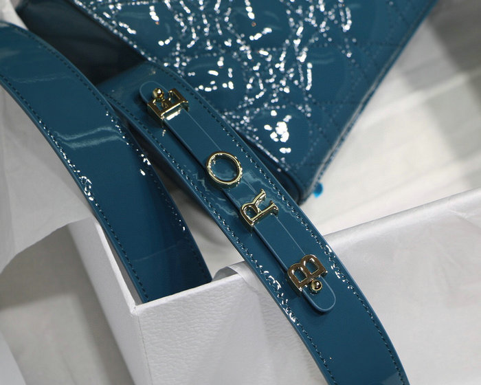 My Lady Dior Patent Bag Blue M8001