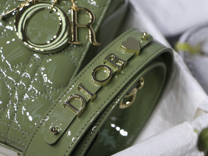 My Lady Dior Patent Bag Green M8001