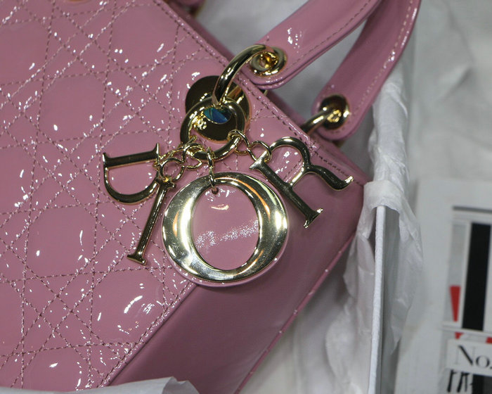 My Lady Dior Patent Bag Light Pink M8001