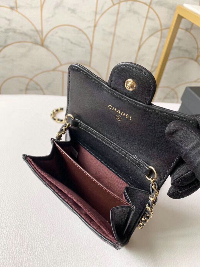 Chanel Lambskin Mini Chain Wallet AP81465