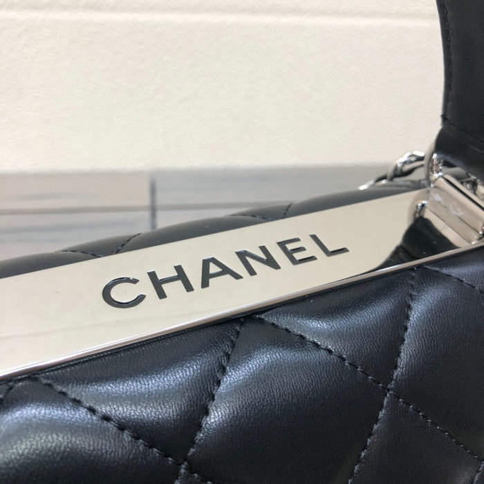 Chanel Lambskin Small Flap Bag with Top Handle AS922361