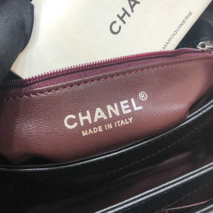 Chanel Lambskin Small Flap Bag with Top Handle AS922361