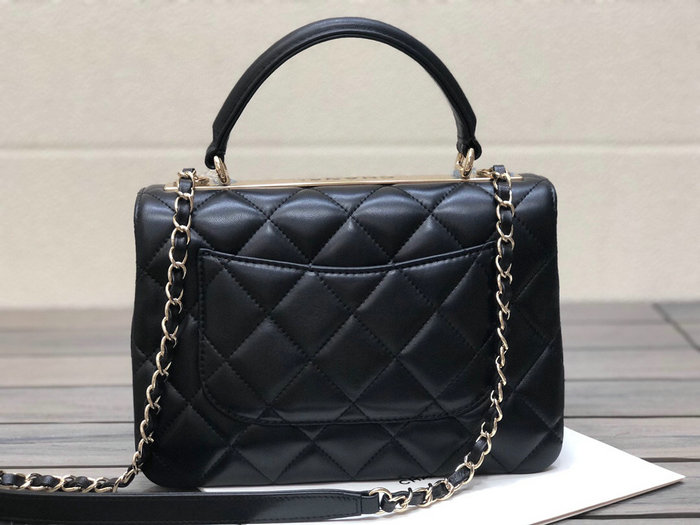 Chanel Lambskin Small Flap Bag with Top Handle AS922362