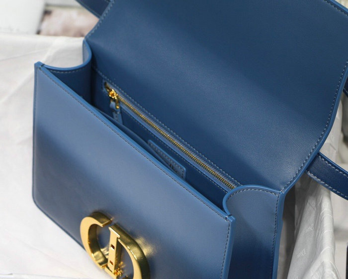 Dior 30 Montaigne Calfskin Bag Blue M90301