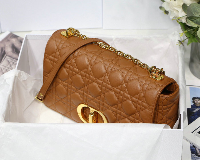 Dior Caro Bag Indigo Camel DM8017