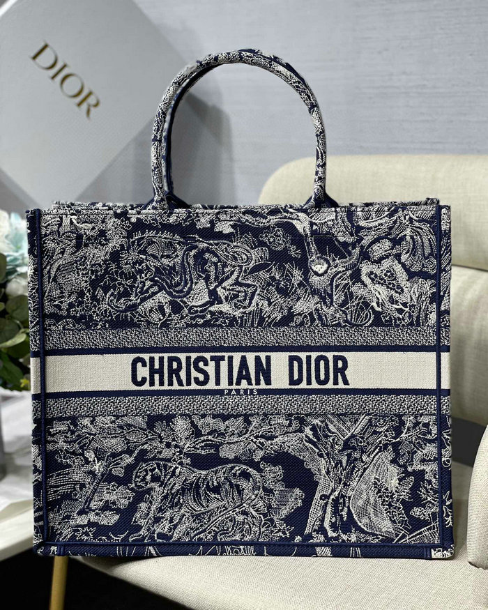 Dior Embroidered Canvas Book Tote M128664