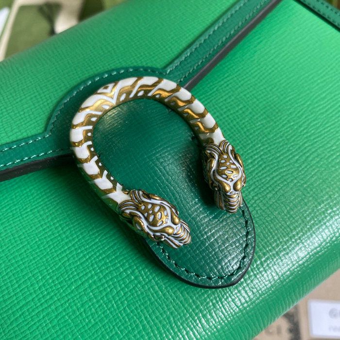 Gucci Dionysus Leather Mini Chain Bag Green 401231