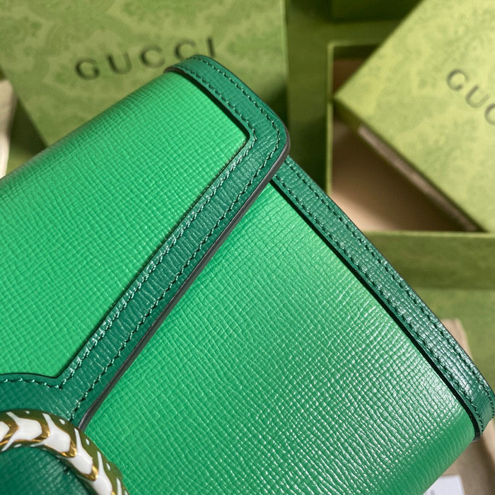 Gucci Dionysus Leather Mini Chain Bag Green 401231