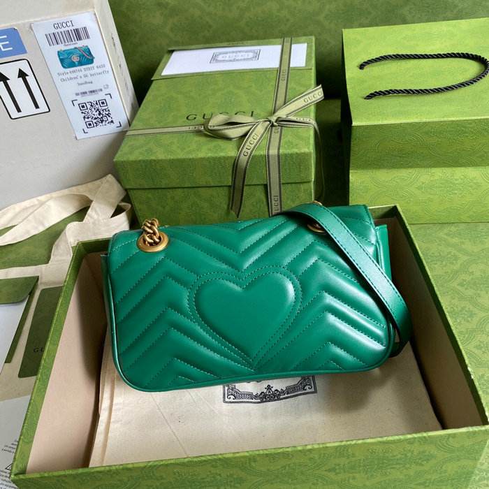 Gucci GG Marmont Matelasse Mini Bag Green 446744