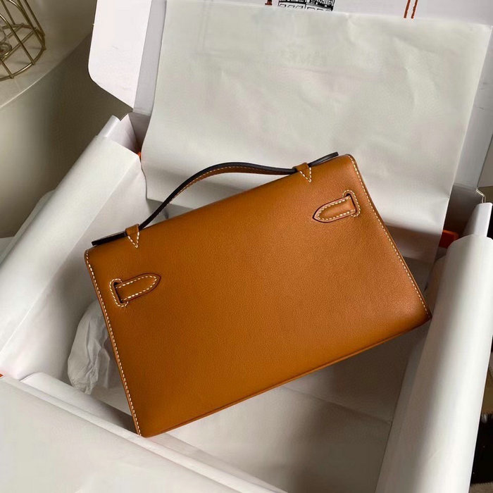 Hermes Swift Kelly Pochette Brown HK2210