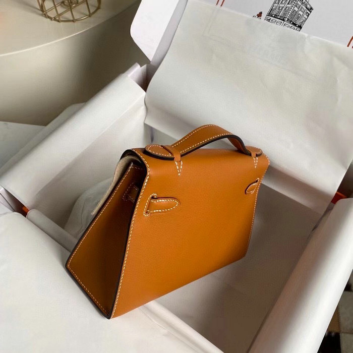 Hermes Swift Kelly Pochette Brown HK2210