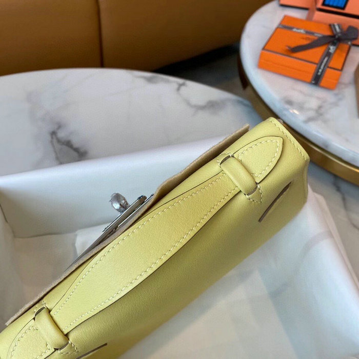 Hermes Swift Kelly Pochette Light Yellow HK2210