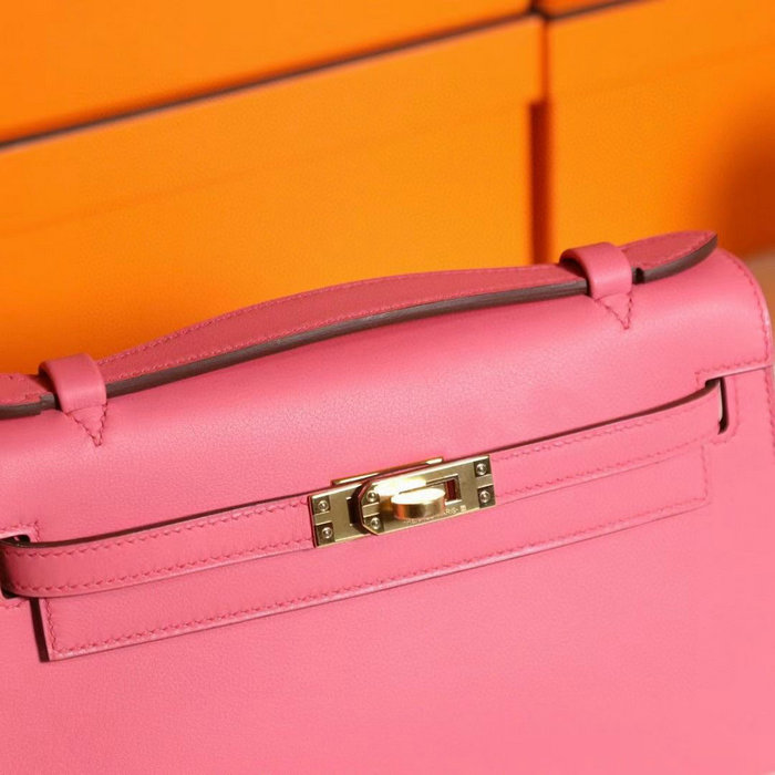 Hermes Swift Kelly Pochette Peach HK2210