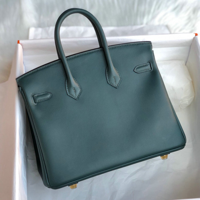 Hermes Swift Leather Birkin Bag Dark Green HB2530356