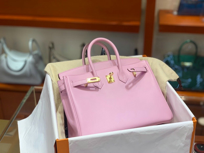 Hermes Swift Leather Birkin Bag Pink HB2530356