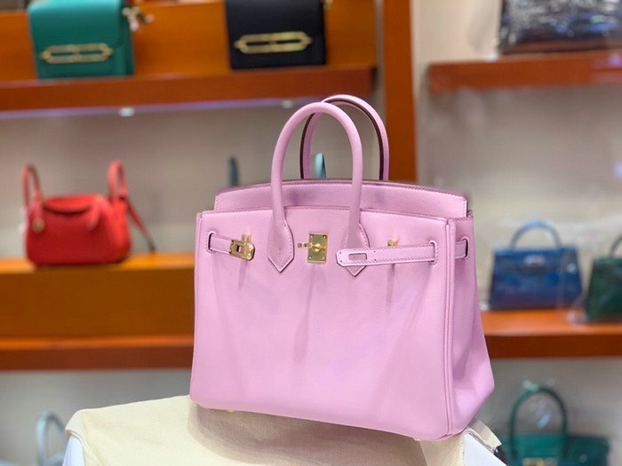 Hermes Swift Leather Birkin Bag Pink HB2530356