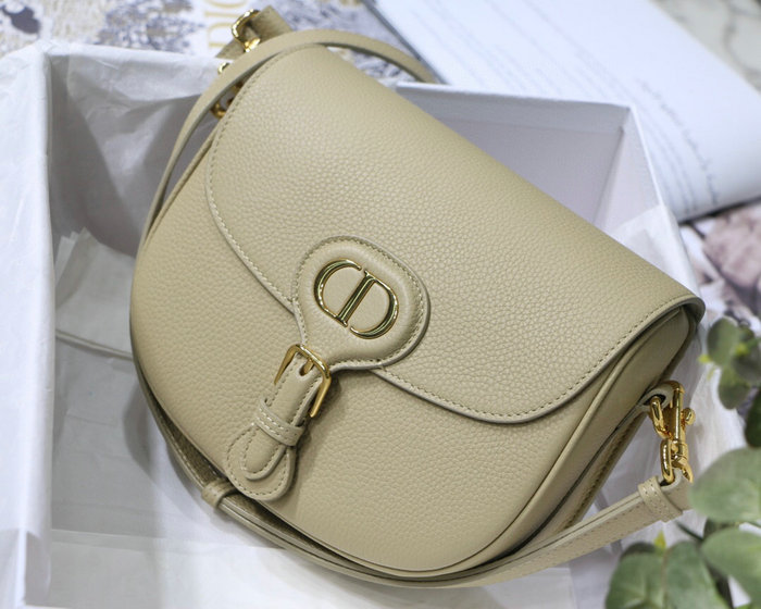 Medium Dior Grained Calfskin Bobby Bag Beige M8018