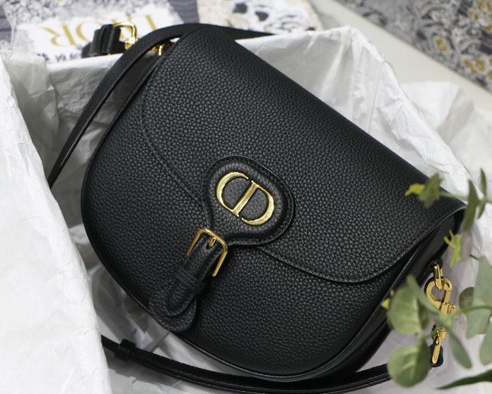 Medium Dior Grained Calfskin Bobby Bag Black M8018