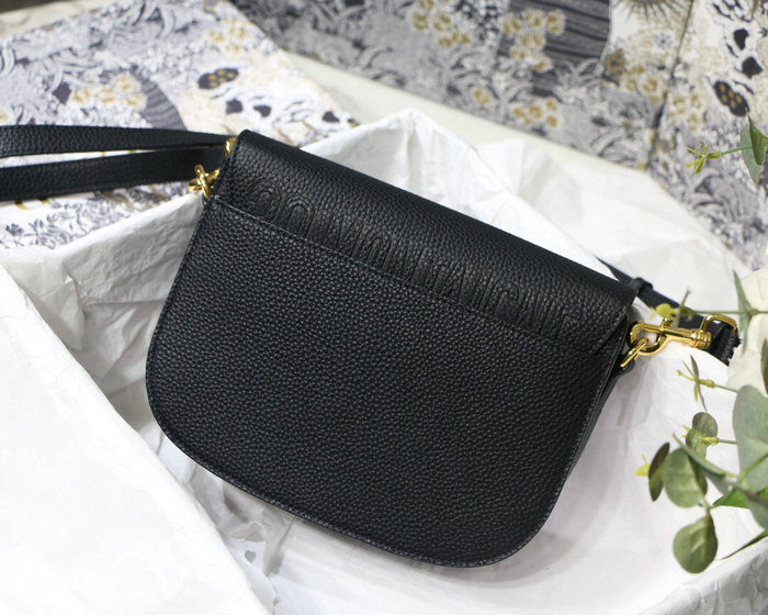 Medium Dior Grained Calfskin Bobby Bag Black M8018