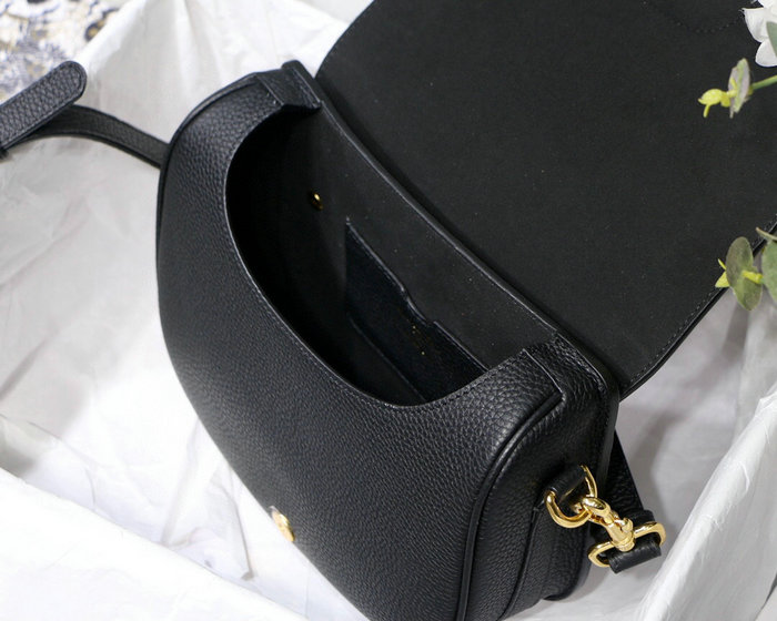 Medium Dior Grained Calfskin Bobby Bag Black M8018