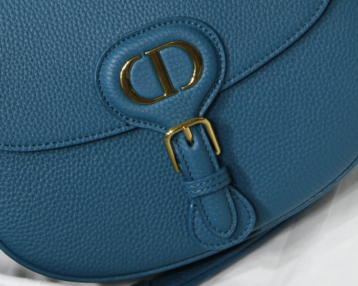 Medium Dior Grained Calfskin Bobby Bag Blue M8018