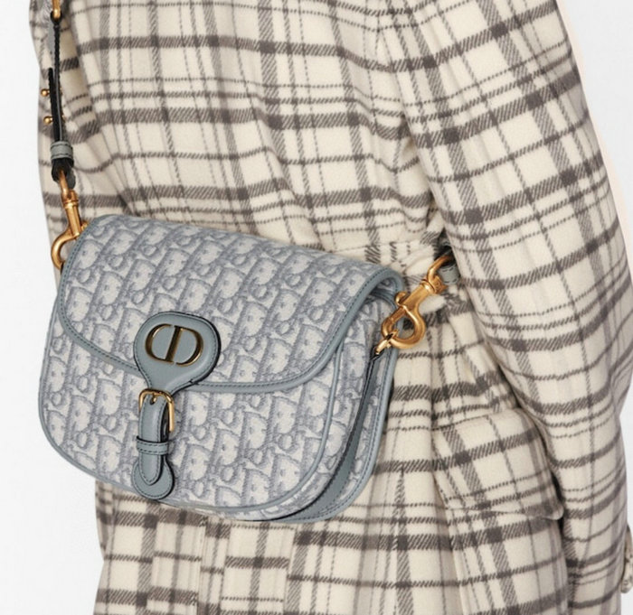 Medium Dior Oblique Jacquard Bobby Bag Grey M9319