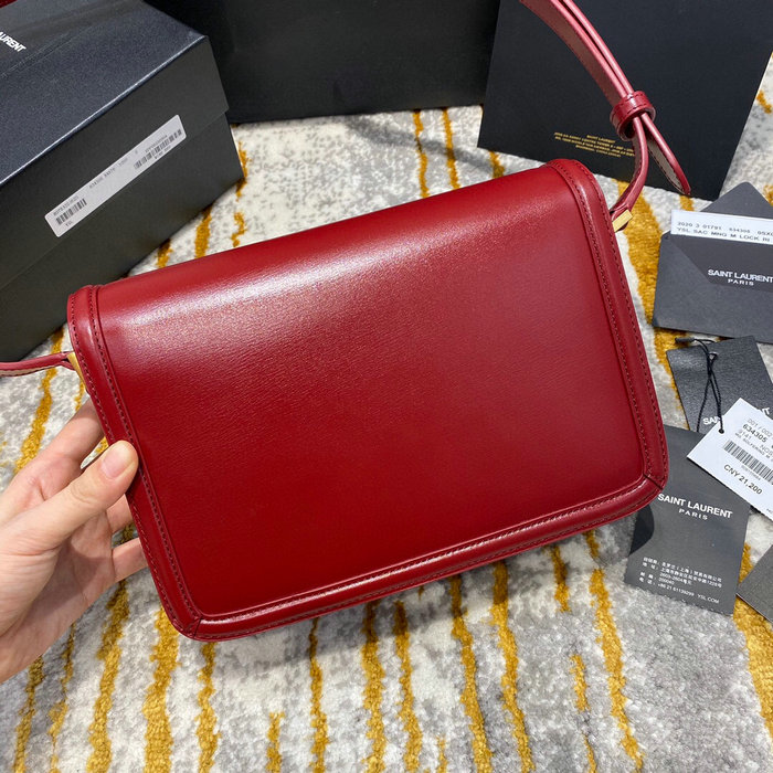 YSL Solferino Medium Satchel Red 634305