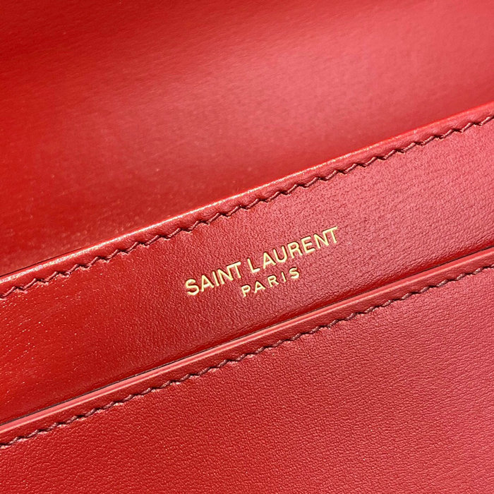 YSL Solferino Medium Satchel Red 634305