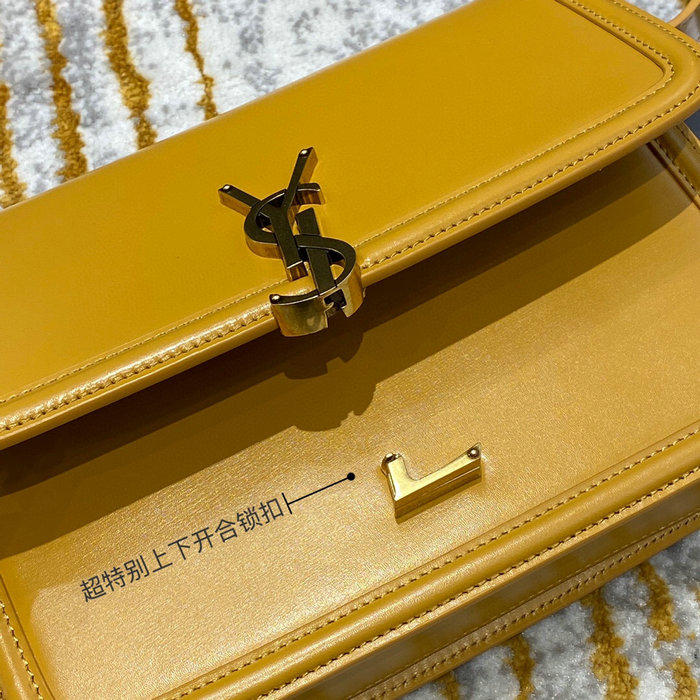 YSL Solferino Medium Satchel Yellow 634305