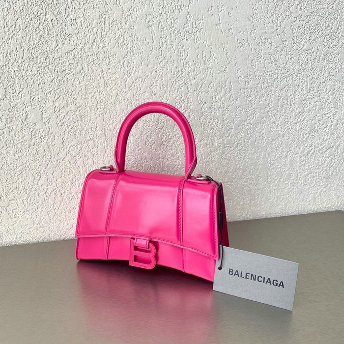 Balenciaga Box calfskin Hourglass Top Handle Bag B59356A3