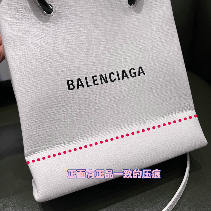 Balenciaga XXS Shopping Tote Bag White 572411