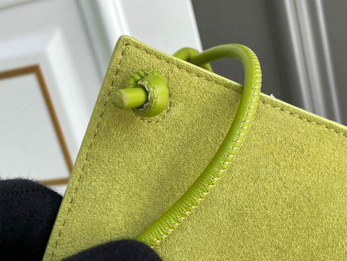 Bottega Veneta Intrecciato Suede Tote Bag Green B72901