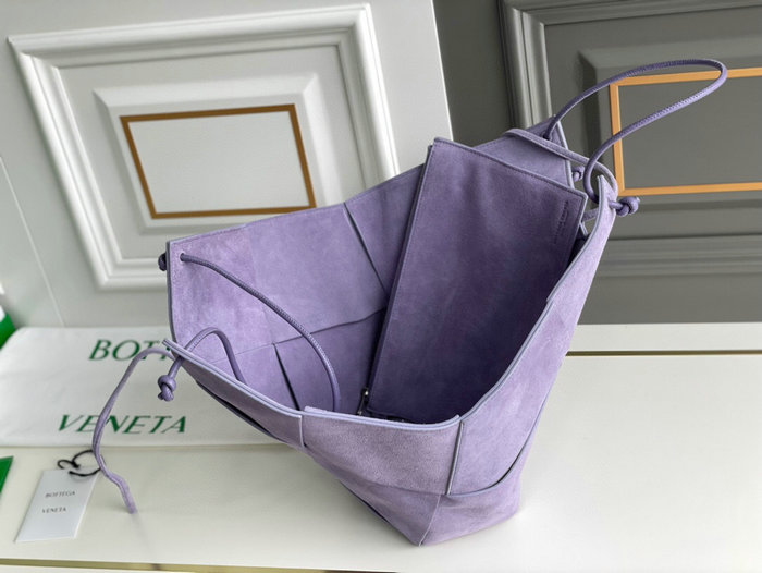 Bottega Veneta Intrecciato Suede Tote Bag Purple B72901