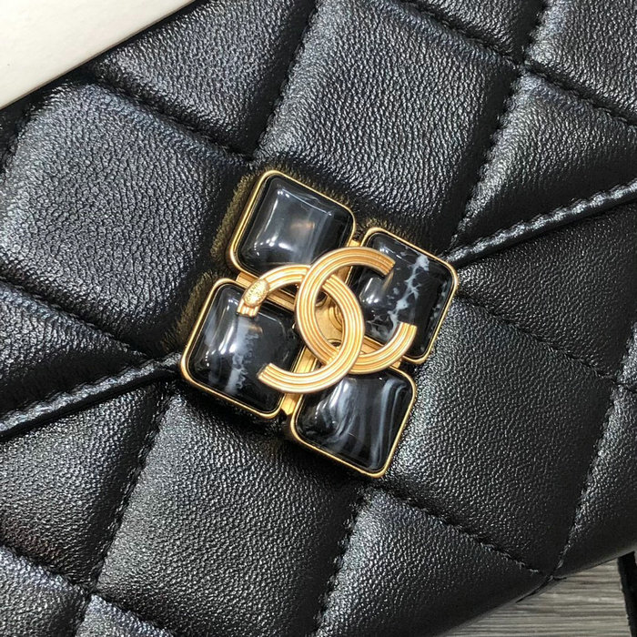 Chanel Lambskin Small Flap Bag Black AS2634