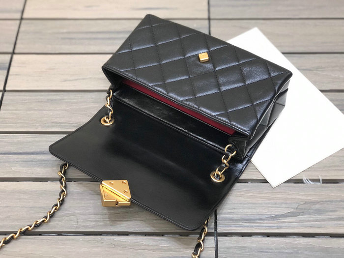 Chanel Lambskin Small Flap Bag Black AS2634