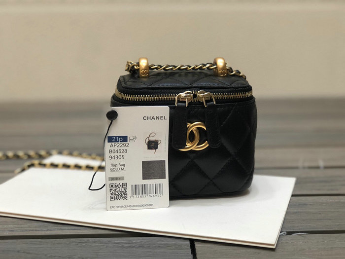 Chanel Small Vanity with Chain Black AP2292