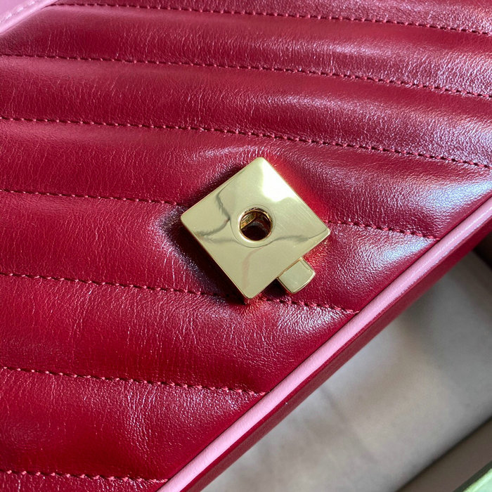 Gucci GG Marmont Medium Shoulder Bag Red 443497