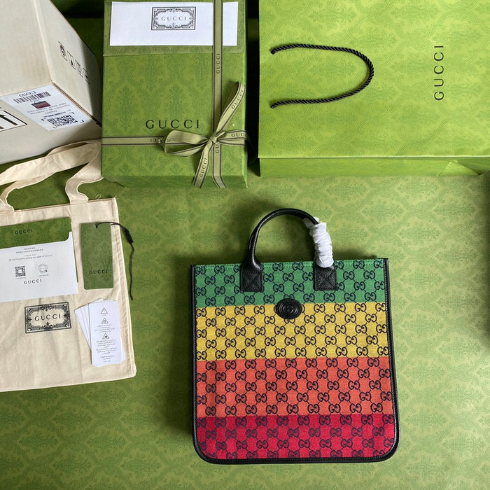 Gucci GG Tote Bag Multicolor 550763