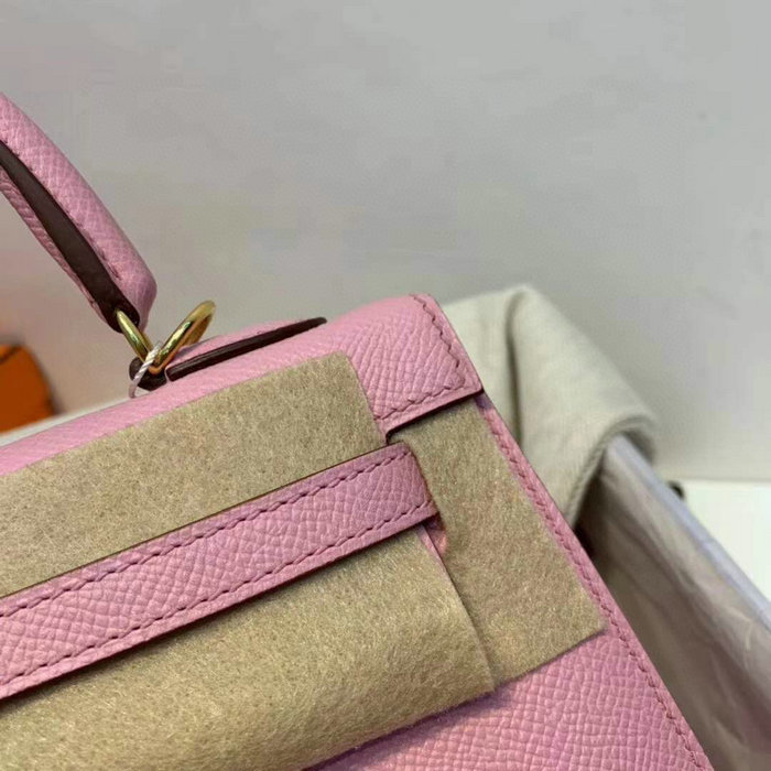 Hermes Epsom Leather Kelly Bag Pink HK283221