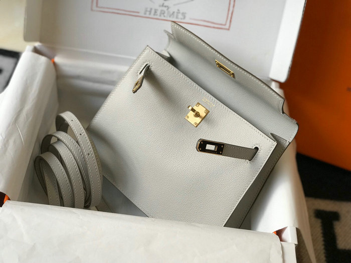 Hermes Evercolor Kelly Dance Light Grey HkD074