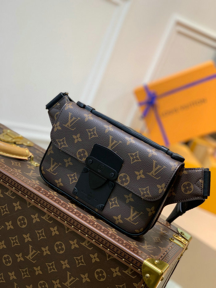 Louis Vuitton S Lock Sling Bag Black M45807