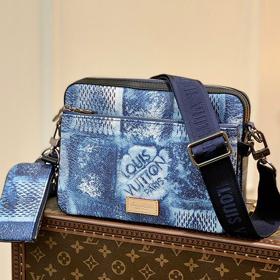 Louis Vuitton Trio Messenger Blue N50068