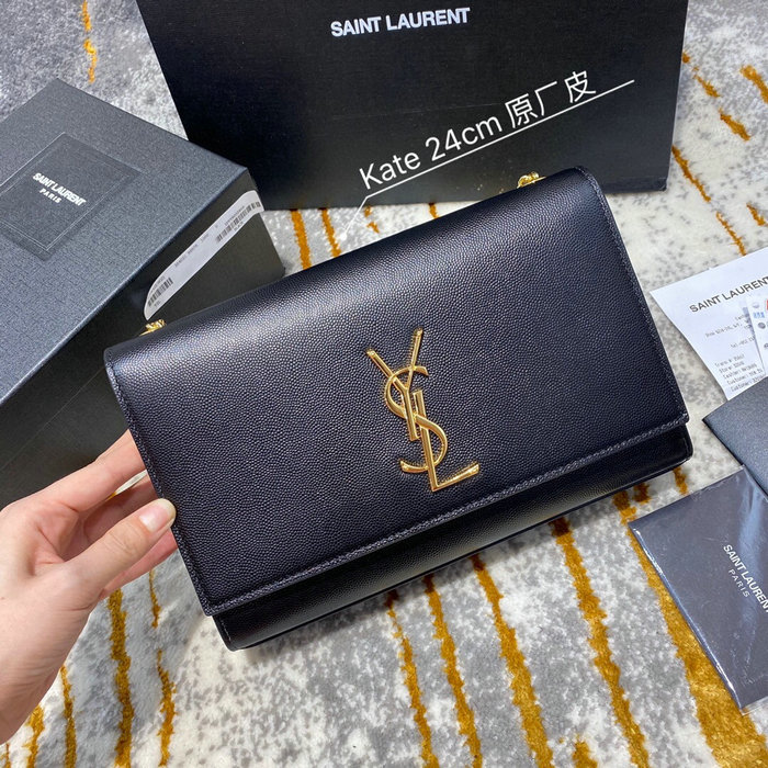 YSL Kate 24 Chain Bag Black 354021